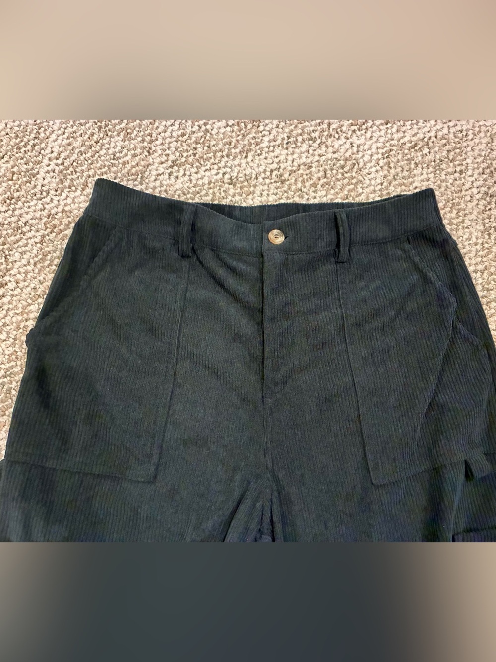 High-Waist black Halara Corduroy Pants Sz L